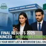"PPSC Final Results 2025 Merit List Released – Check Interview Schedule & Quota Details"