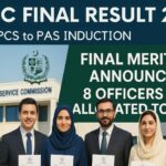 "FPSC Final Result 2025 – PMS/PCS to PAS Induction Merit List and Statistics"