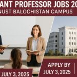 NUST NBC Quetta Assistant Professor Jobs 2025 Recruitment Banner