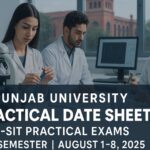Punjab University ADP Practical Date Sheet 2025 – Re-sit Exam Schedule for 1st Semester