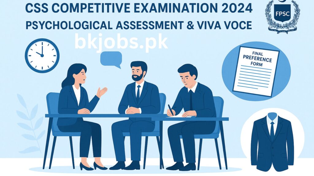 CSS 2024 Psychological Assessment and Viva Voce Instructions – FPSC