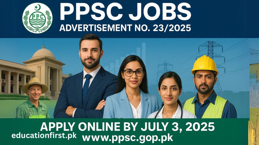PPSC Jobs 23/2025 – Latest Punjab Government Vacancies