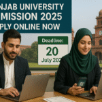 Punjab University Admission 2025 – Apply Online for MPhil, MSc, and PhD