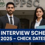 PPSC Interview Schedule July 2025 official list
