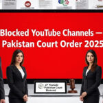 Pakistani journalists reacting to blocked YouTube channels after 2025 court decision